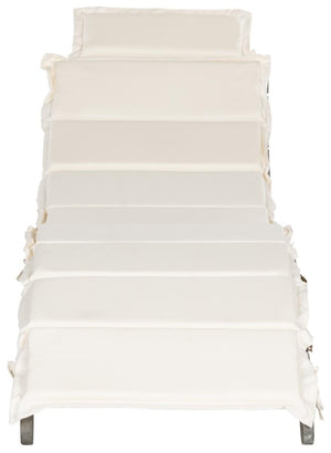 Safavieh Pacifica Lounge Set 3 Piece Grey Beige Silver Acacia Wood Polyester Foam Galvanized Steel PAT7020E 889048006034