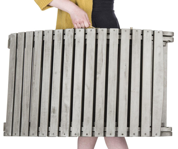 Safavieh Pacifica Lounge Set 3 Piece Grey Beige Silver Acacia Wood Polyester Foam Galvanized Steel PAT7020E 889048006034