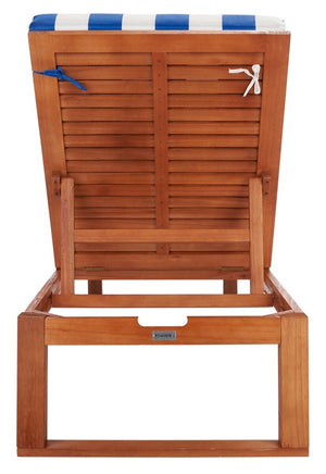 Solano Outdoor Sunlounger - Modern Eucalyptus Design with Plush Cushion for Ultimate Relaxation