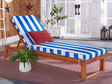 Solano Outdoor Sunlounger - Modern Eucalyptus Design with Plush Cushion for Ultimate Relaxation