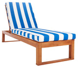 Solano Outdoor Sunlounger - Modern Eucalyptus Design with Plush Cushion for Ultimate Relaxation