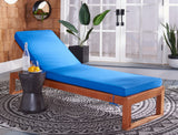 Solano Outdoor Sunlounger - Modern Eucalyptus Design with Plush Cushion for Ultimate Relaxation