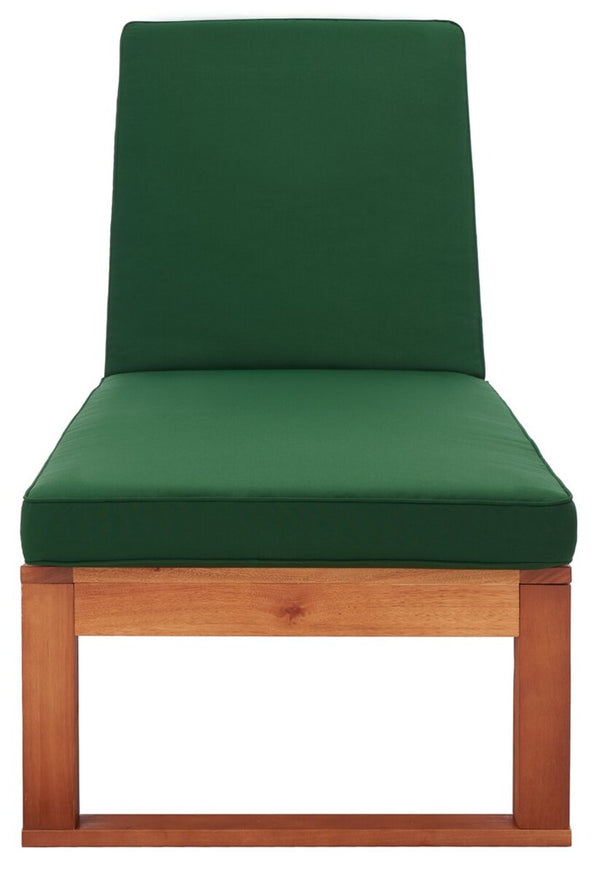 Solano Outdoor Sunlounger - Modern Eucalyptus Design with Plush Cushion for Ultimate Relaxation