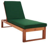 Solano Outdoor Sunlounger - Modern Eucalyptus Design with Plush Cushion for Ultimate Relaxation