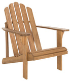 Safavieh Topher Adirondack Chair Teak Silver Eucalyptus Wood Galvanized Steel PAT7027A 889048318632