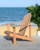 Safavieh Topher Adirondack Chair Teak Silver Eucalyptus Wood Galvanized Steel PAT7027A 889048318632