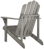 Safavieh Topher Adirondack Chair Grey Wash Silver Eucalyptus Wood Galvanized Steel PAT7027B 889048318724