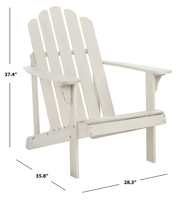 Safavieh Topher Adirondack Chair White PAT7027C