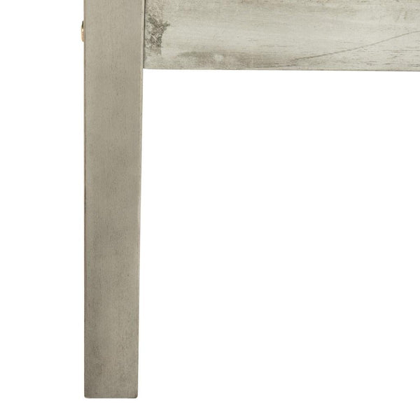 Safavieh Montez Outdoor Set 4 Piece Grey Wash White Light Blue Silver Eucalyptus Wood Polyester Foam Galvanized Steel PAT7030B 889048318816