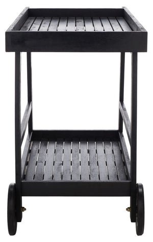 Renzo Indoor/Outdoor Bar Cart - Stylish Eucalyptus Wood Design for Effortless Entertaining Bliss