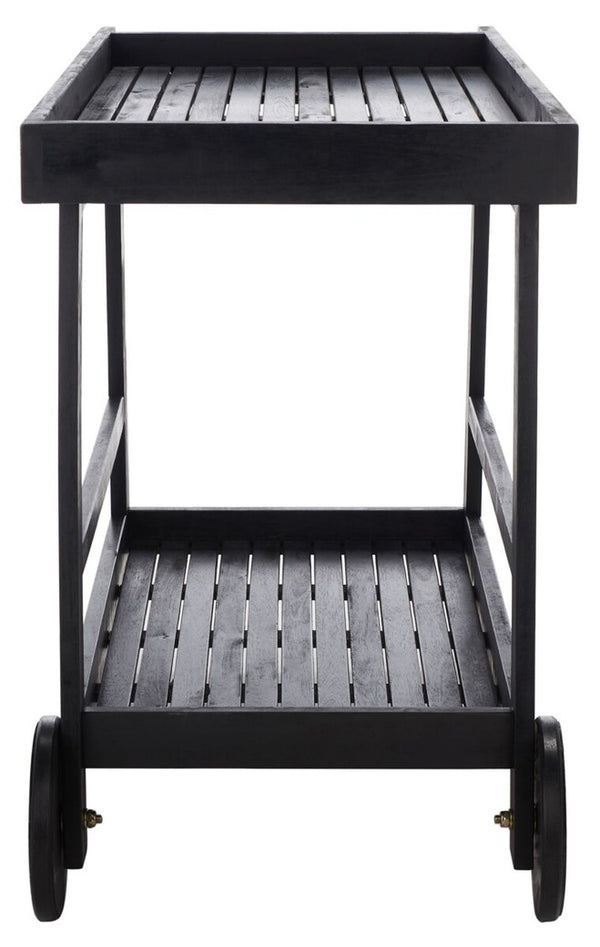 Renzo Indoor/Outdoor Bar Cart - Stylish Eucalyptus Wood Design for Effortless Entertaining Bliss