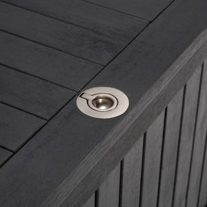 Abri 47.63 Inch L Cushion Box - Elegant Eucalyptus Wood Storage for Outdoor Charm and Durability