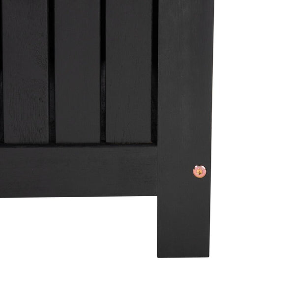 Abri 47.63 Inch L Cushion Box - Elegant Eucalyptus Wood Storage for Outdoor Charm and Durability