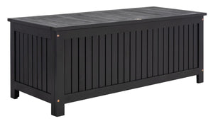 Abri 47.63 Inch L Cushion Box - Elegant Eucalyptus Wood Storage for Outdoor Charm and Durability