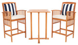 Pate 3 Pc Bar 39.8-Inch H Table Bistro Set
