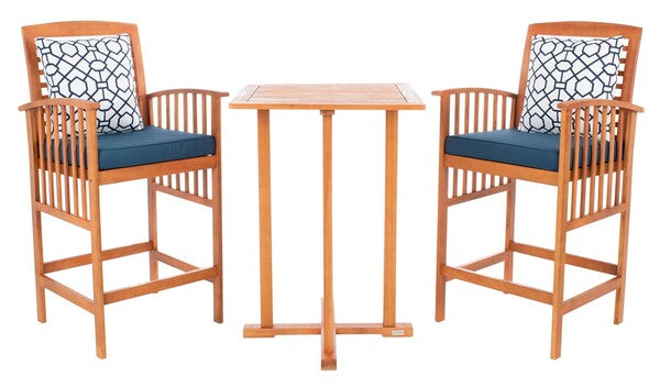 Pate 3 Pc Bar 39.8-Inch H Table Bistro Set