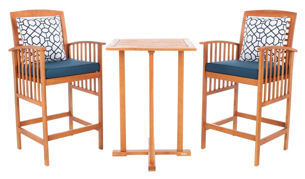 Pate 3 Pc Bar 39.8-Inch H Table Bistro Set