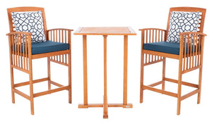 Pate 3 Pc Bar 39.8-Inch H Table Bistro Set