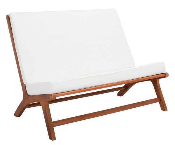 Chaston Luxe 4 Piece Outdoor Living Set, Elegant Eucalyptus Design with Plush Upholstery & Pillows