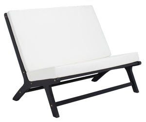 Chaston Luxe 4 Piece Outdoor Living Set, Elegant Eucalyptus Design with Plush Upholstery & Pillows