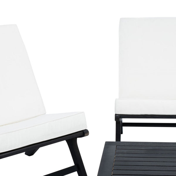 Chaston Luxe 4 Piece Outdoor Living Set, Elegant Eucalyptus Design with Plush Upholstery & Pillows