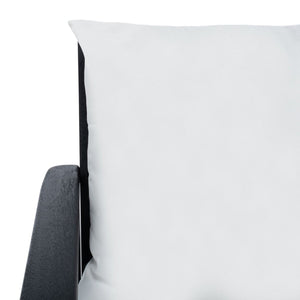 Deacon Contemporary 4-Piece Living Set for Stylish Outdoor Spaces with Comfy Pillows and Table