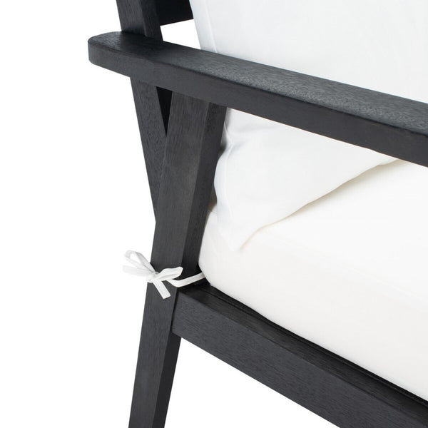 Deacon Contemporary 4-Piece Living Set for Stylish Outdoor Spaces with Comfy Pillows and Table