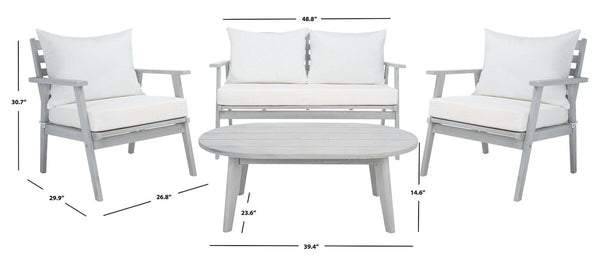 Safavieh Deacon 4 Piece Living Set PAT7050H