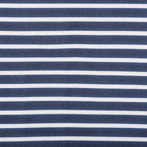 Breanne Stool Set of 2 - Chic Eucalyptus Wood Design with Navy Stripes for Stylish Outdoor Living