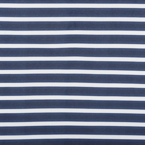 Breanne Stool Set of 2 - Chic Eucalyptus Wood Design with Navy Stripes for Stylish Outdoor Living