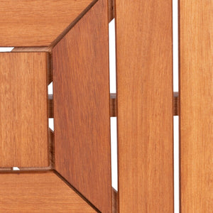 Granton Stylish 5 Piece Outdoor Living Set – Eucalyptus Sectional Sofa with Matching Coffee Table