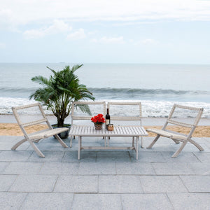 Blaze 5 Piece Outdoor Coffee Set - Stylish Colonial Design with Rattan Chairs and Elegant Table