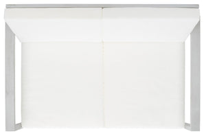 Safavieh Emiko Outdoor Bench Grey Wood/Beige Cushion Wood / Polyester PAT7302B