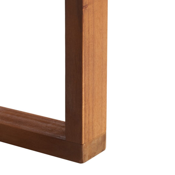 Safavieh Emiko Outdoor Bench Natural Wood/Light Grey Cushion Wood / Polyester PAT7302E