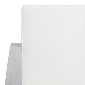 Safavieh Finnick Outdoor Bench Grey Wood/Beige Cushion Wood / Polyester PAT7303B