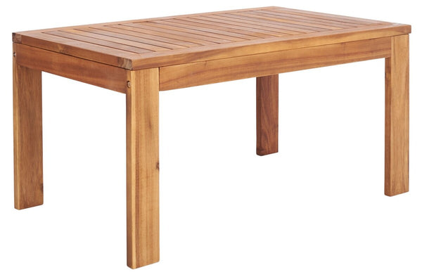 Endelia Outdoor Living Set - Timeless Natural Finish with Beige Cushions & Matching Coffee Table