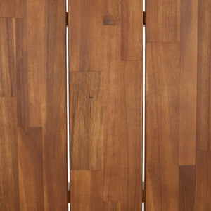 Hestia 7Pc Outdoor Dining Set - Timeless Acacia Wood, Gold Accents, Perfect for Al Fresco Gatherings!