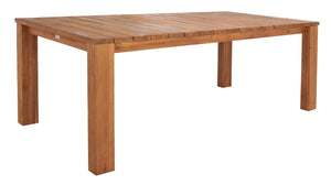 Hestia 7Pc Outdoor Dining Set - Timeless Acacia Wood, Gold Accents, Perfect for Al Fresco Gatherings!