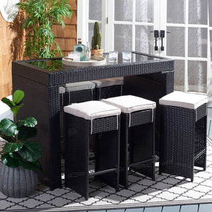 Safavieh Horus Dining Set Black / Light Grey PAT7502E