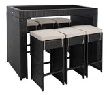 Safavieh Horus Dining Set Black / Light Grey PAT7502E