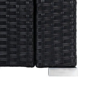 Machie 4 Piece Outdoor Living Set - Elegant Wicker Frame with Plush Cushions & Glass Coffee Table