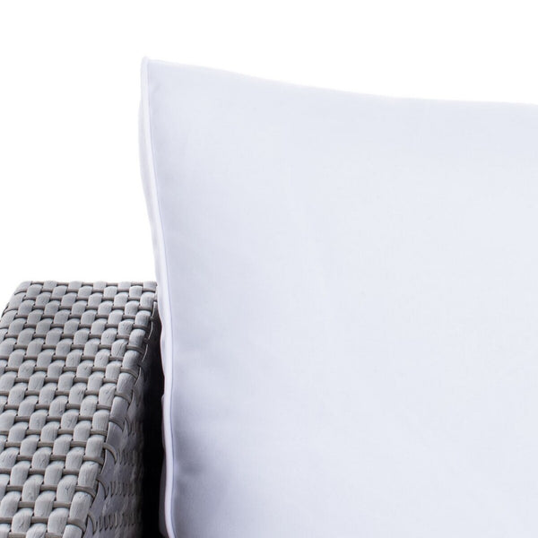 Machie 4 Piece Outdoor Living Set - Elegant Wicker Frame with Plush Cushions & Glass Coffee Table