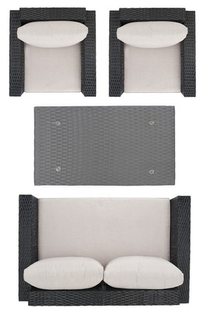 Safavieh Machie 4Piece Living Set PAT7508E-2BX