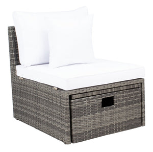 Pramla Outdoor Set with Chic Ottoman - Stylish Storage Solution for Relaxing Sunbathing Sessions