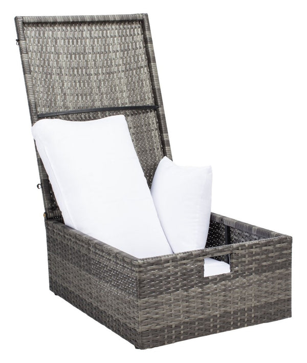 Pramla Outdoor Set with Chic Ottoman - Stylish Storage Solution for Relaxing Sunbathing Sessions