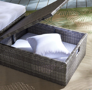 Pramla Outdoor Set with Chic Ottoman - Stylish Storage Solution for Relaxing Sunbathing Sessions