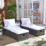 Pramla Outdoor Sette With Ottoman