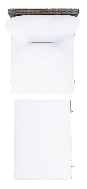 Pramla Outdoor Set with Chic Ottoman - Stylish Storage Solution for Relaxing Sunbathing Sessions