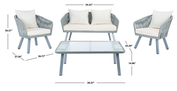 Safavieh Jorda 4 Piece Rope Living Set PAT7518A