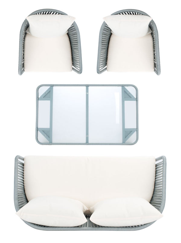 Safavieh Jorda 4 Piece Rope Living Set PAT7518A